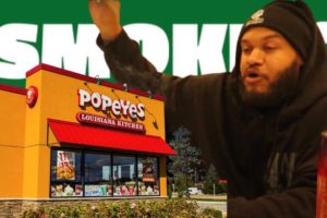 Crazy Hood Fight Over Some Chicken Popeyes Employees Jump Customer 5 VS 1