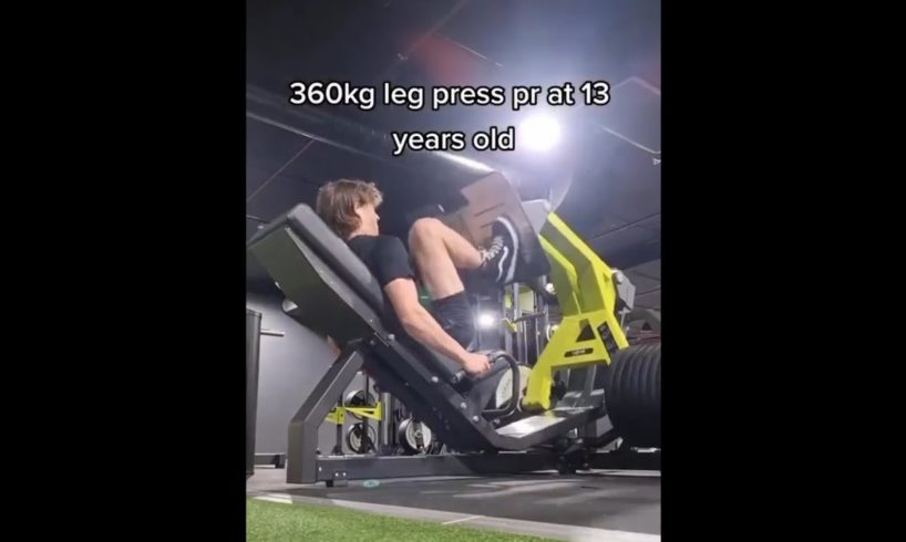 He can leg press 360kg..