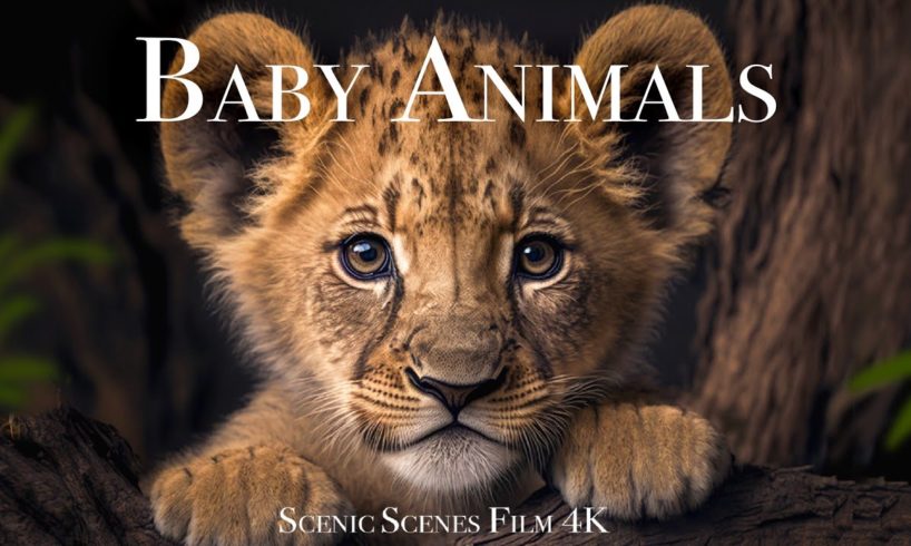 Baby Animals 4K - Amazing World Of Young Animals Part 2 | Scenic Relaxation Film