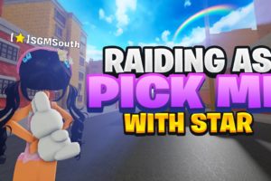 ⭐Raiding AS RICH PICK ME With STAR in Da Hood!⭐