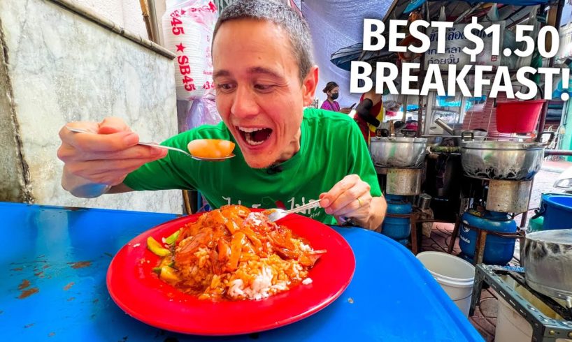 7 AM Thai Street Food Tour!! BREAKFAST HEAVEN in Bangkok, Thailand!!