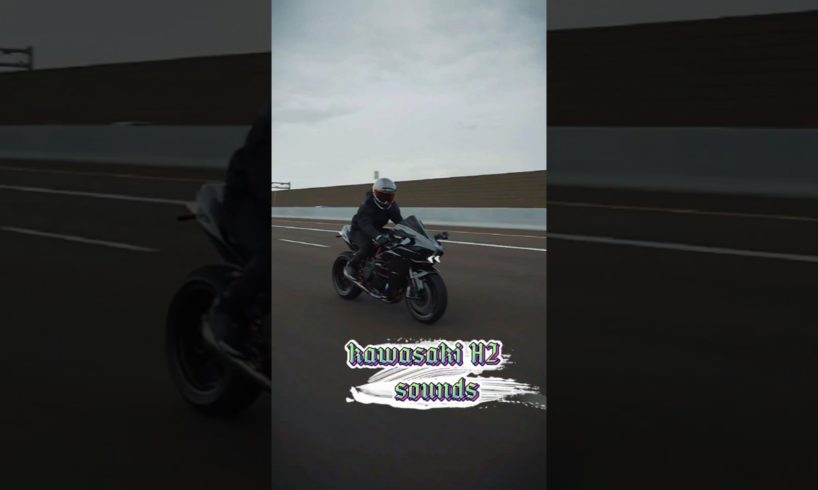 This sound is unstoppable!!💥/Ninja H2 full power🏍️/Exhaust sound💨| kawsaki (feat.derwek) #shorts