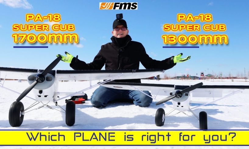 Which Giant RC Bush Plane is right for you? FMS PA-18 1700 or 1300?