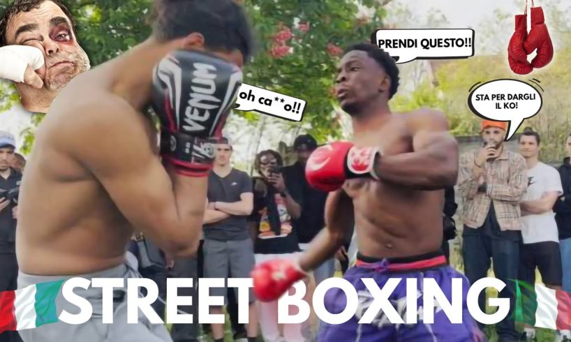 STREET BOXING ITALIA🇮🇹 CHI VINCE PRENDE TUTTO(2000£)💰💵*gli ha dato un ko tecnico*