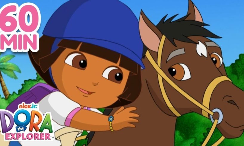 Most Daring Animal Rescues with Dora! 🐴 | 1 Hour | Dora the ExplorerKids cartoon | Funny cartoon