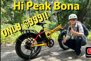 HiPeak Bona E-Bike! AMAZING FOLDABLE BIKE FOR EASY TRANSPORT AND TRAIL RIDING! ONLY $999!