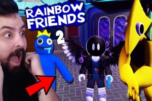 JOGANDO o NOVO RAINBOW FRIENDS 2 FINALMENTE !! (FINAL RUIM) - Roblox Rainbow Friends 2