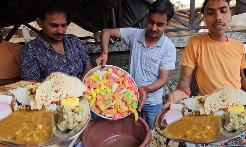 Mumbai Auto & Taxi Drivers having Cheap & Best Lunch | 50 Rs/ Unlimited Roti & Rice