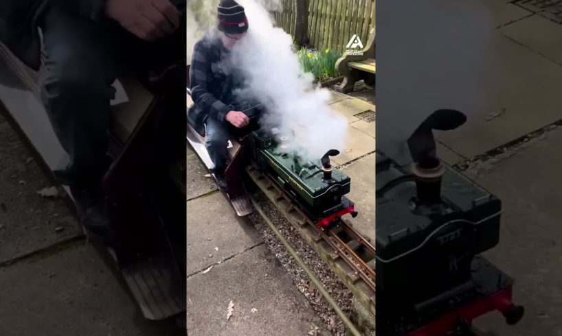 People Enjoy Riding Miniature Steam Train | People Are Awesome #shorts