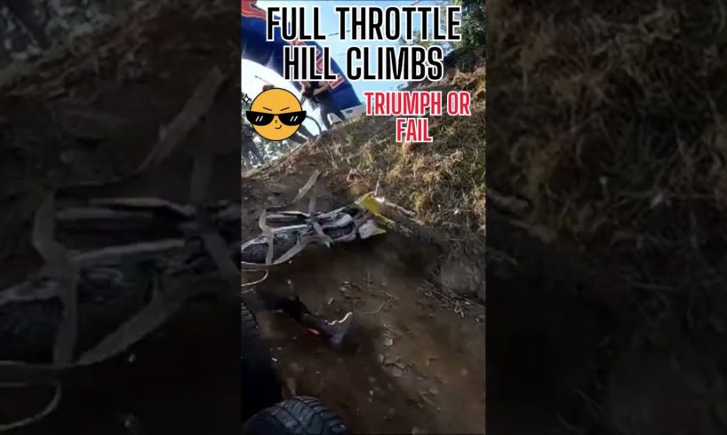 🏍️Full Throttle Hill Climbs: Extreme Motorbike Mania! 🌄 | Unforgettable Triumphs & Fails 😱 #shorts