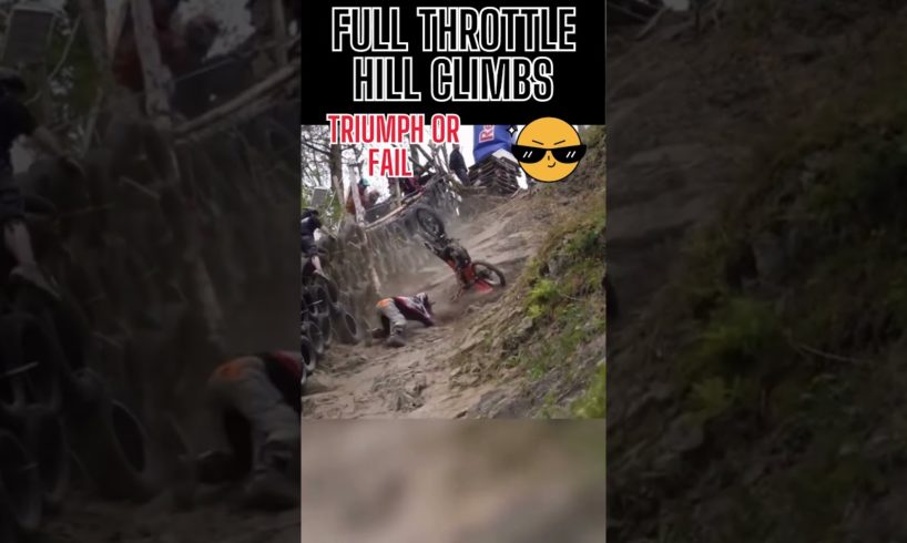 🏍️Full Throttle Hill Climbs: Extreme Motorbike Mania! 🌄 | Unforgettable Triumphs & Fails 😱 #shorts