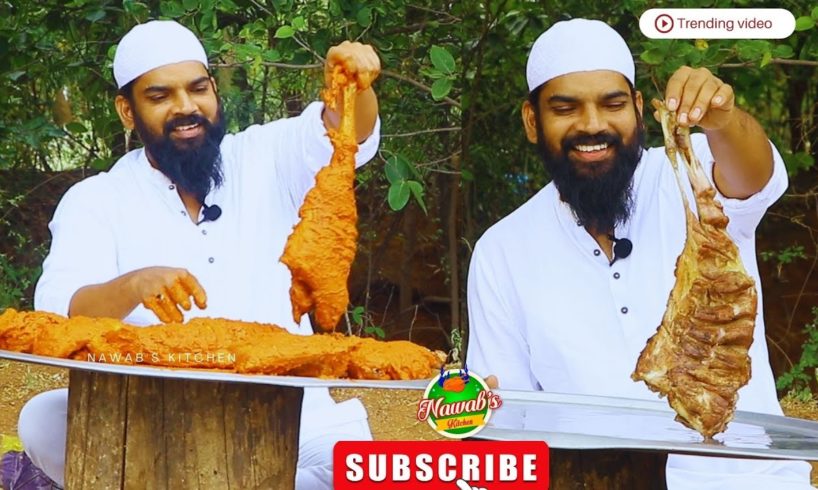 Mutton Legs Steam Roasted For Poor People | Nawab's Kitchen | Mutton Leg Roast  Recipe without oven