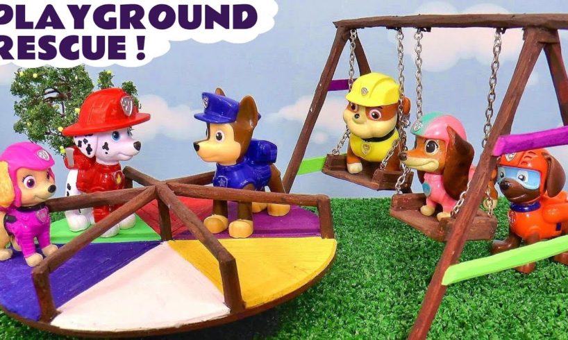 The Toy Paw Patrol Learn That Working Together Is Best - Playground Rescue