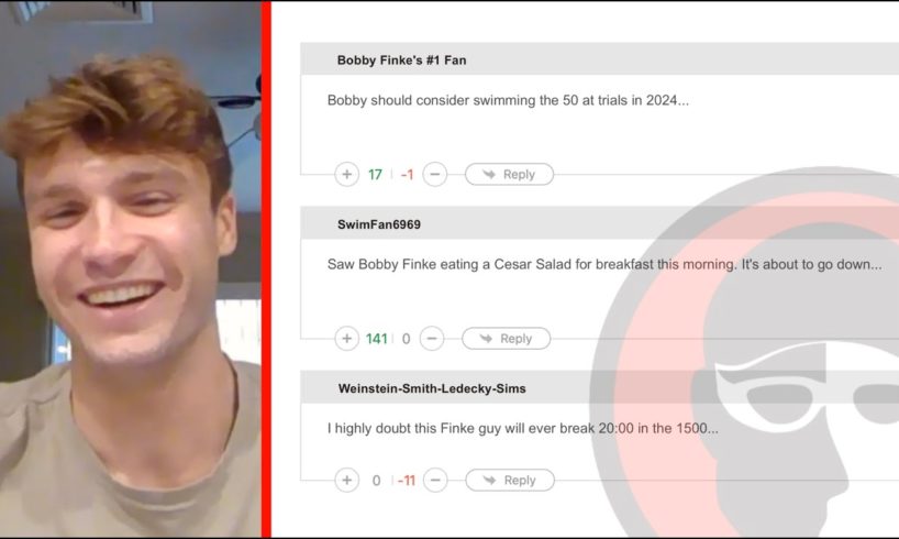 Does Bobby Finke Read SwimSwam Comments? (ft. Bobby Finke)