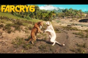 FAR CRY 6 - WHITE PANTHER VS ALL PREDATORS - ANIMAL FIGHTS!!!!