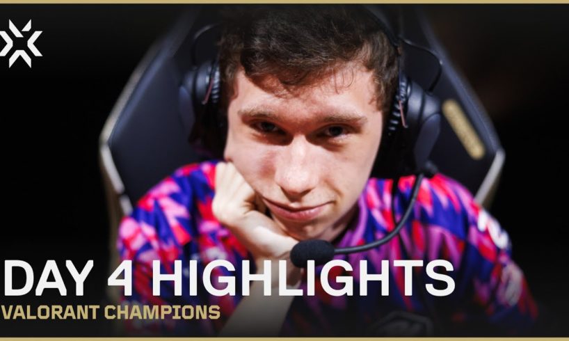 Group A Brawls And A Playoff Spot Claimed | VALORANT Champions Day 4 Highlights