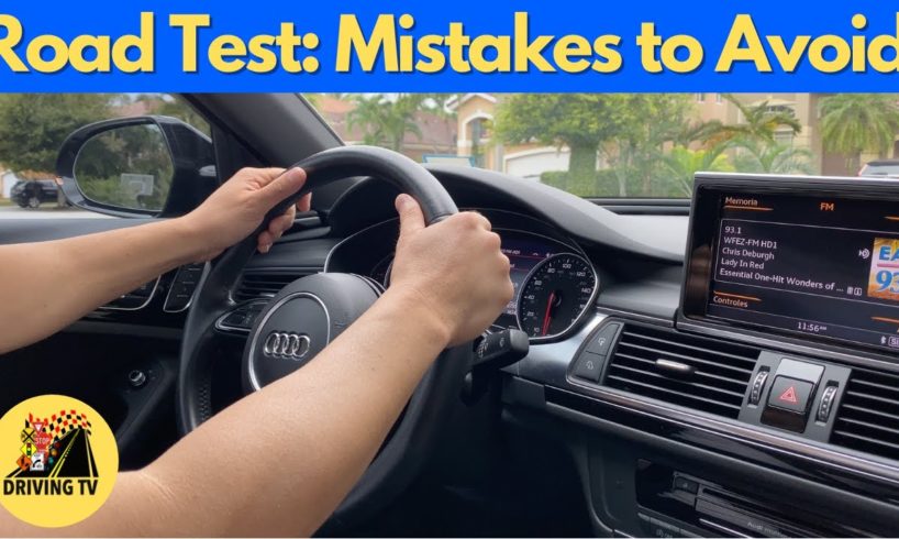 MOST COMMON MISTAKES TO AVOID ON THE DRIVING TEST