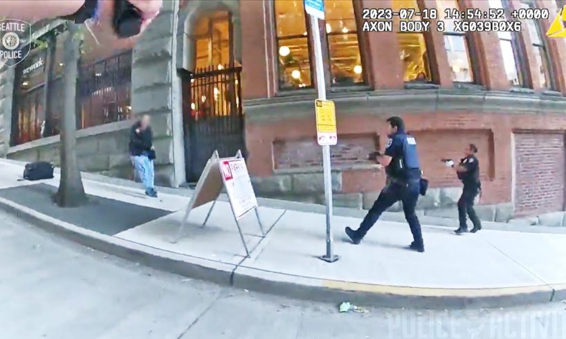 Police Officer Shoots Knife-Wielding Stabbing Suspect in Downtown Seattle