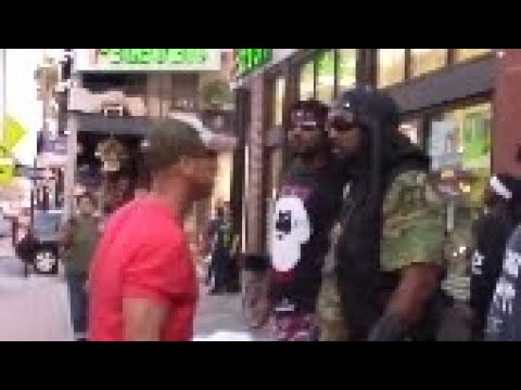 WHITE MAN TRIES TO FIGHT HEBREW ISRAELITES IN THE NAME OF TRUMP #1west #generalyahanna #donaldtrump