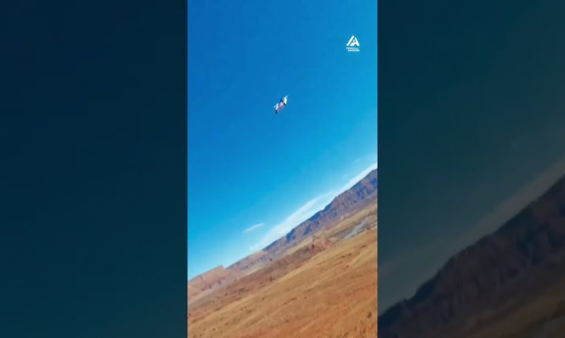 Person Wingsuit Jumps Off Mountain Cliff | People Are Awesome #shorts