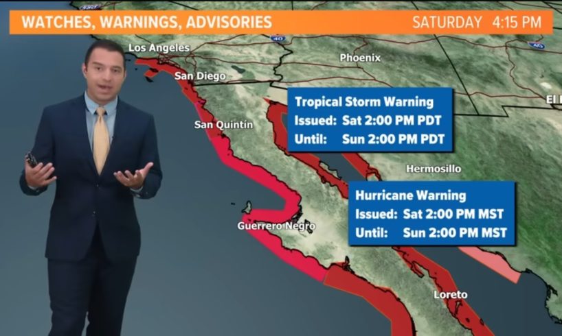 Tracking Hurricane Hilary: Southern California preparing for strong winds and heavy rain (Sat PM)