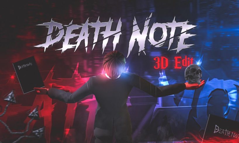 World of Death Note to life in stunning 3D using Blender! 💀🔮 @Gautamvfx665