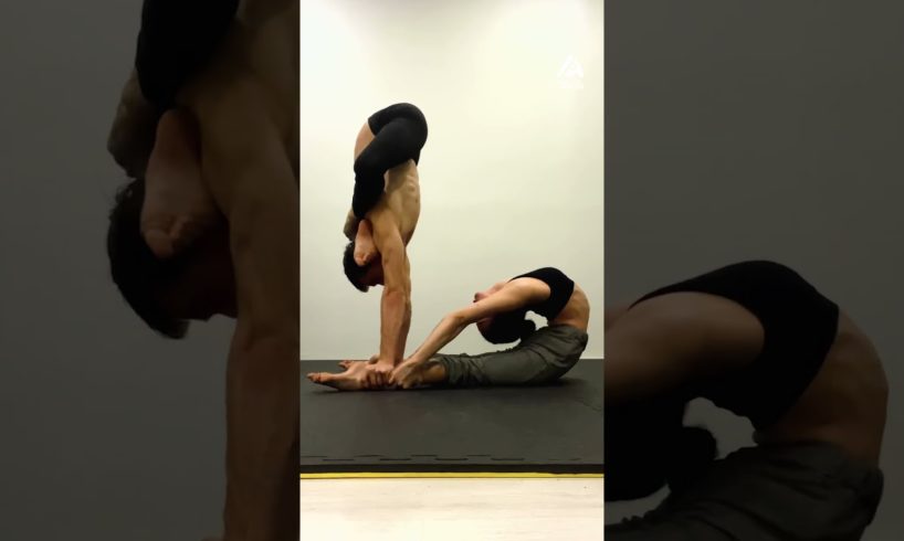 Couple Shows Flexibility While Doing Contortion Pose | People Are Awesome #shorts