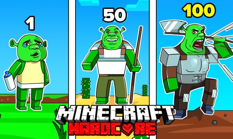 I Survived 1000 DAYS as SHREK in HARDCORE Minecraft - Best Green Mobs Compilation