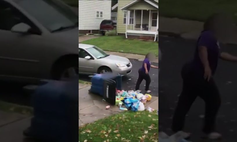 Neighbors' MESSY FIGHT Over Trash Can Placement | Neighborhood Wars #shorts