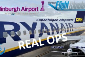 RYANAIR Real Ops: EDI-CPH | PMDG 737-800 | Real Airline Pilot