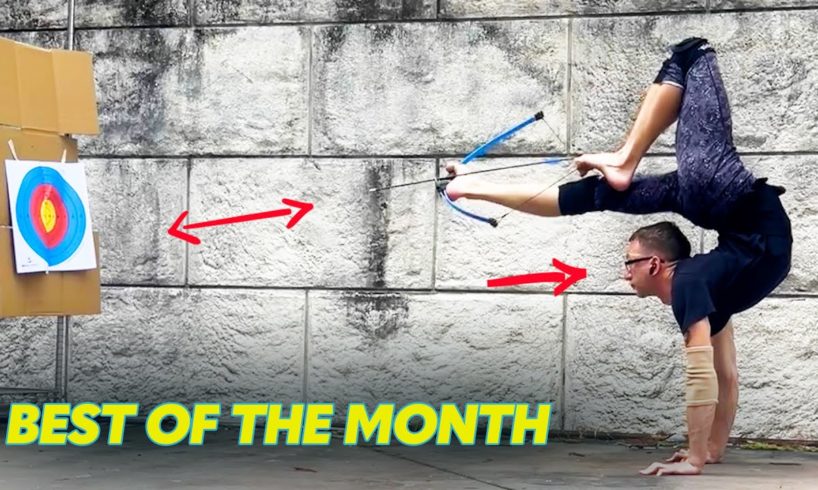 Amazing Archery Feat: Shooting an Arrow While in Contorted Position | Best Of The Month