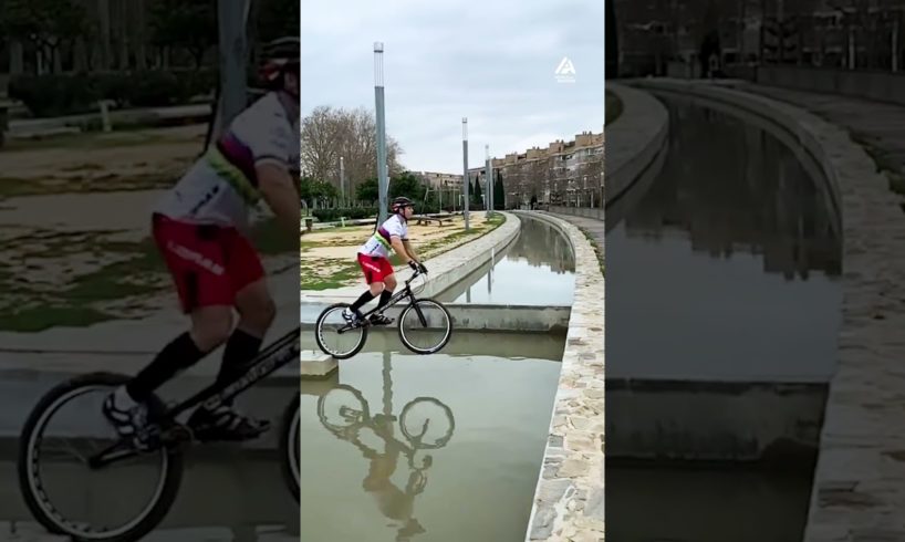 Bicyclists Jumps Over Water | People Are Awesome