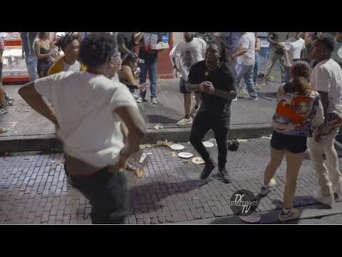 Crazy fight breaks out 6th Street Austin TX 10-1-2023