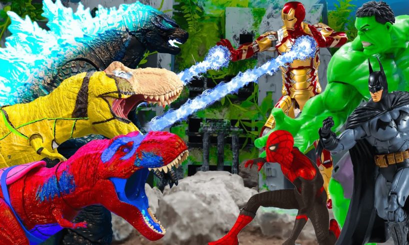 FPS Avatar in Jurassic Park Rescues Super Heroes and Fights Dinosaurs-Animal Revolt Battle Simulator