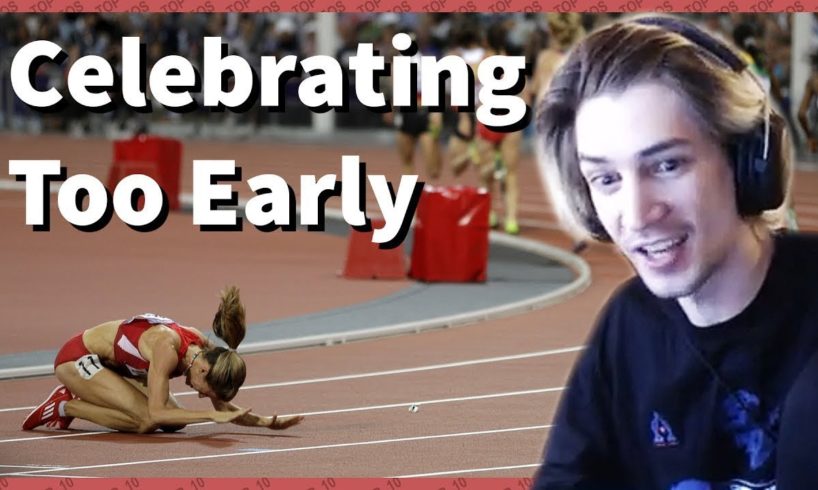 xQc Reacts to Celebrating Too Early Compilation [funny] (TOP 10 VIDEOS) | xQcOW