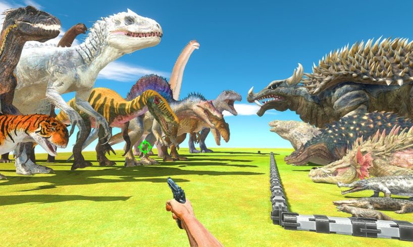 FPS Avatar Rescues Anguirus Evolution and Fights Dinosaurs - Animal Revolt Battle Simulator