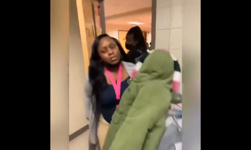 Girl fights in school because she’s mad …………