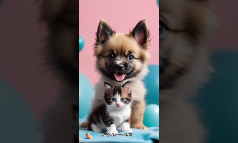 cute puppies and kittens😻😻🐶#shorts #shortvideo #shortsfeed #pets