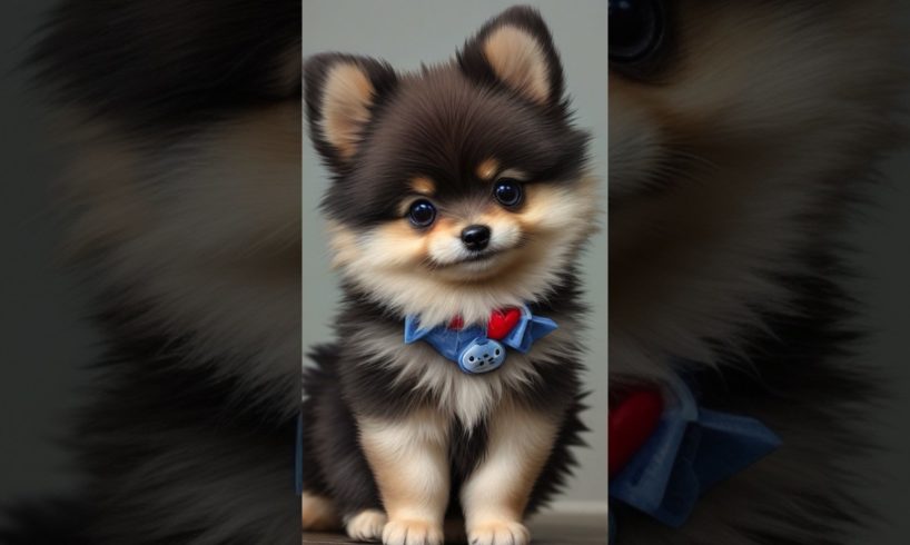 Cute puppies 🐶.  Pomeranian dogs #shorts #short #puppy #animals #dog #kitten