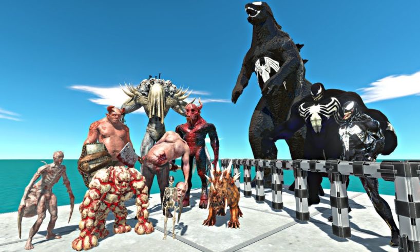 Infernals Rescues Venom Godzilla, Venom Evolution and Fight  - Animal Revolt Battle Simulator