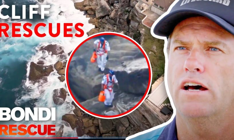 Lifeguards on Emergency Cliff Rescues