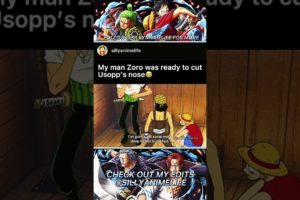 Zoro was dead serious😭 #shorts #onepiece #zoro #usopp