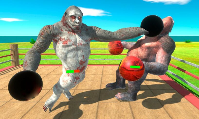 Boxing Tournament with HP Bar - Animal Revolt Battle Simulator