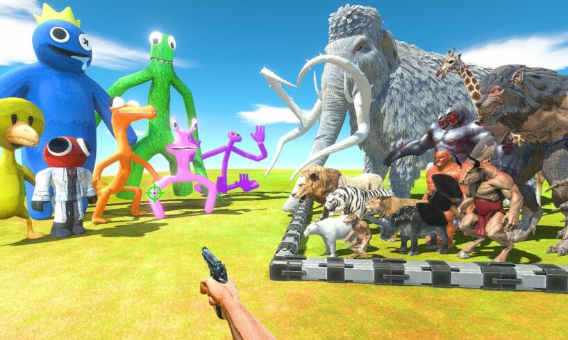 FPS Avatar Rescues Animals and Fantasy and Fights Rainbow Friends - Animal Revolt Battle Simulator