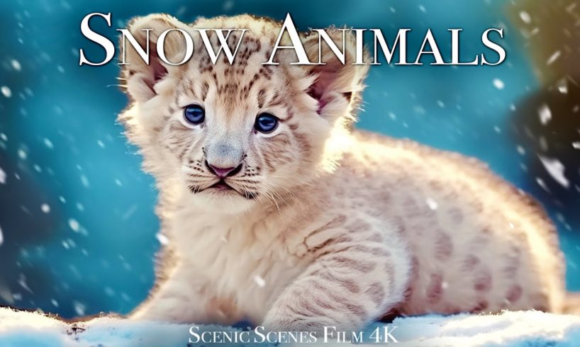 Snow Animals 4K - Amazing World of Winter Wildlife | Scenic Relaxation Film