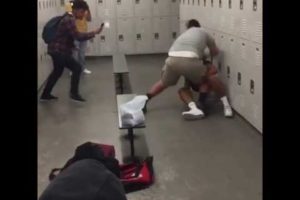 Teenagers fighting