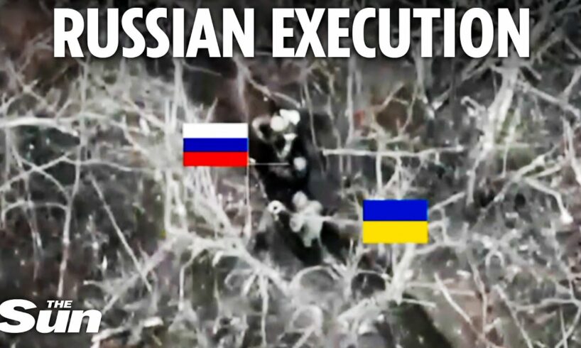 Ukraine soldiers executed in cold blood as they surrender to Russians in trench battle