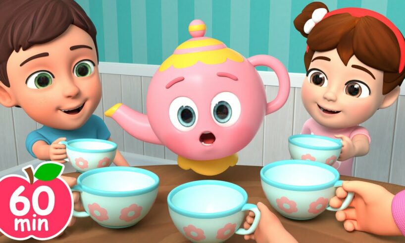 Funny Little Teapot Song | Train Choo Choo +more in Compilation of Nursery Rhymes & Kids Songs