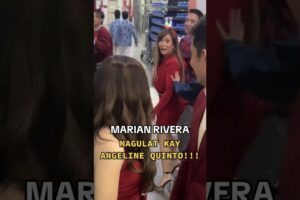 NAGULAT SI ANGELINE QUINTO KAY QUEEN MARIAN RIVERA SA ABSCBN COMPOUND #marianrivera #angelinequinto