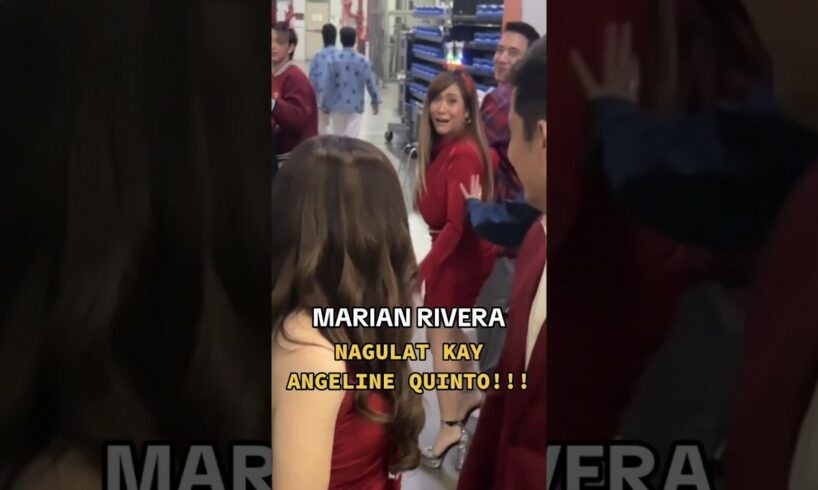 NAGULAT SI ANGELINE QUINTO KAY QUEEN MARIAN RIVERA SA ABSCBN COMPOUND #marianrivera #angelinequinto